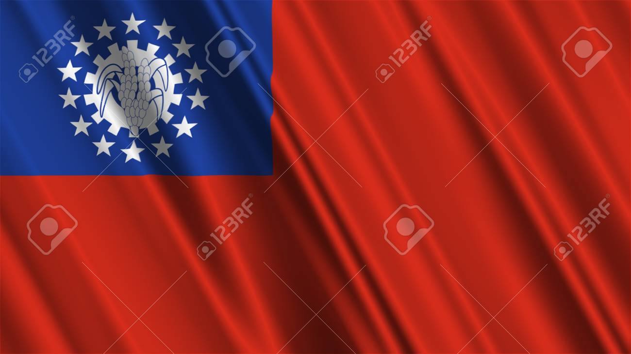 ビルマ ミャンマーの国旗 の写真素材 画像素材 Image ビルマ ミャンマーの国旗 の写真素材 画像素材 Image