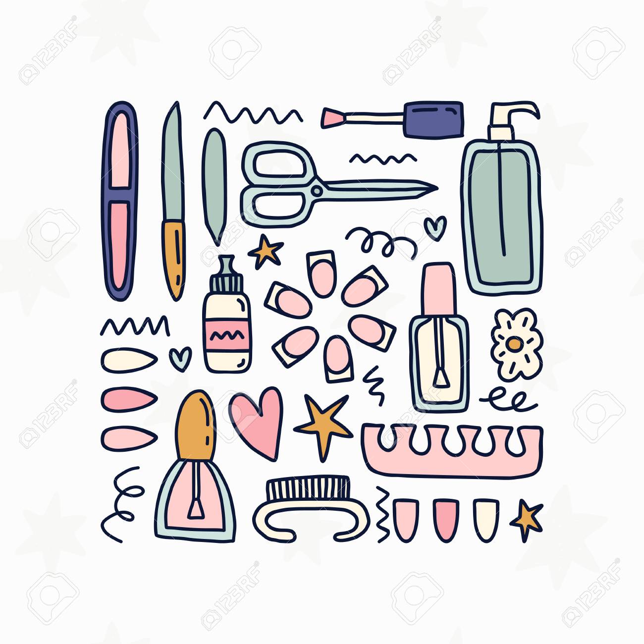 nail tools clipart