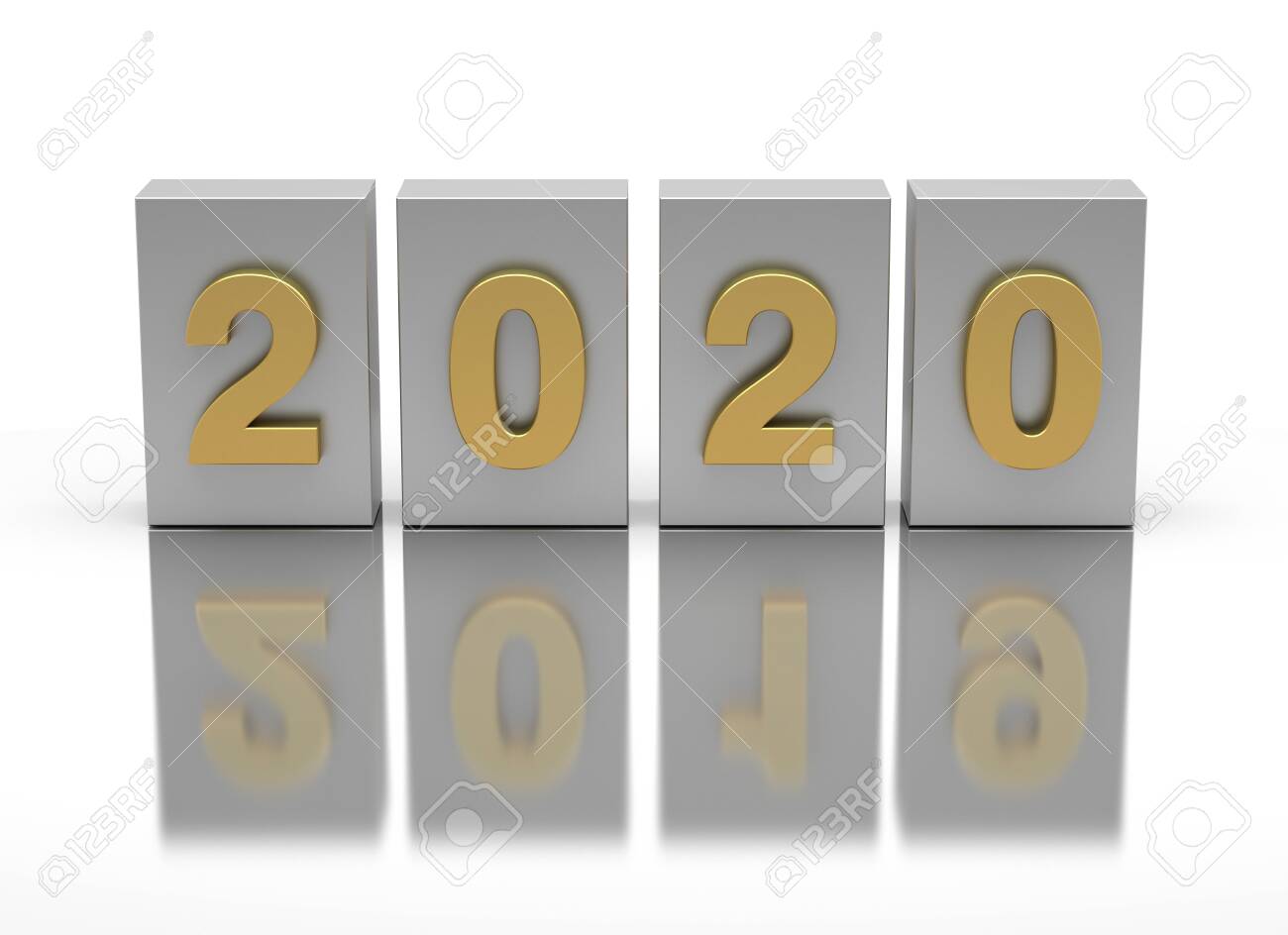 New Year 2020 and old 2019 on white background - 142619532 New Year 2020 and old 2019 on white background - 142619532
