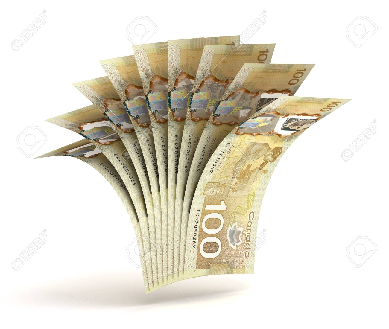 Many Canadian Dollars (Isolated by clipping path) - 147325994 Many Canadian Dollars (Isolated by clipping path) - 147325994