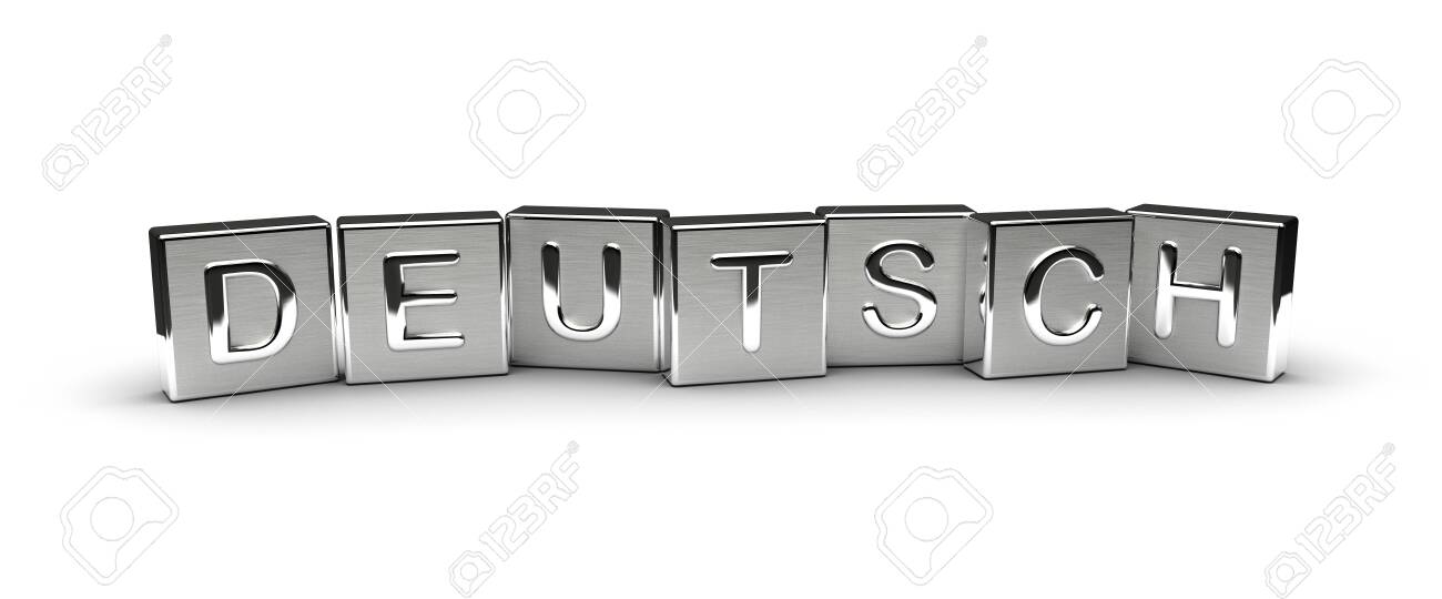 Metal Deutsch Text (isolated on white background) - 147325995 Metal Deutsch Text (isolated on white background) - 147325995