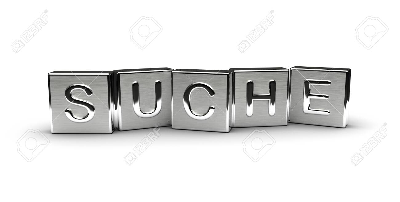 Metal Suche Text (isolated on white background) - 146281773 Metal Suche Text (isolated on white background) - 146281773