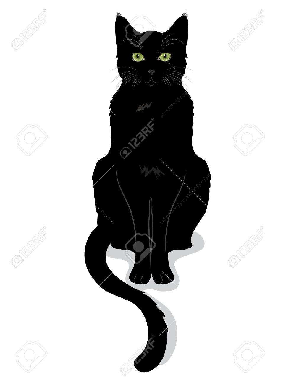 Gato Negro Con Los Ojos Verdes, Aislado En Blanco, Ilustración Vectorial Ilustraciones Svg, Vectoriales, Clip Art Vectorizado Libre De Derechos. Image 67077051. Gato Negro Con Los Ojos Verdes, Aislado En Blanco, Ilustración Vectorial Ilustraciones Svg, Vectoriales, Clip Art Vectorizado Libre De Derechos. Image 67077051.