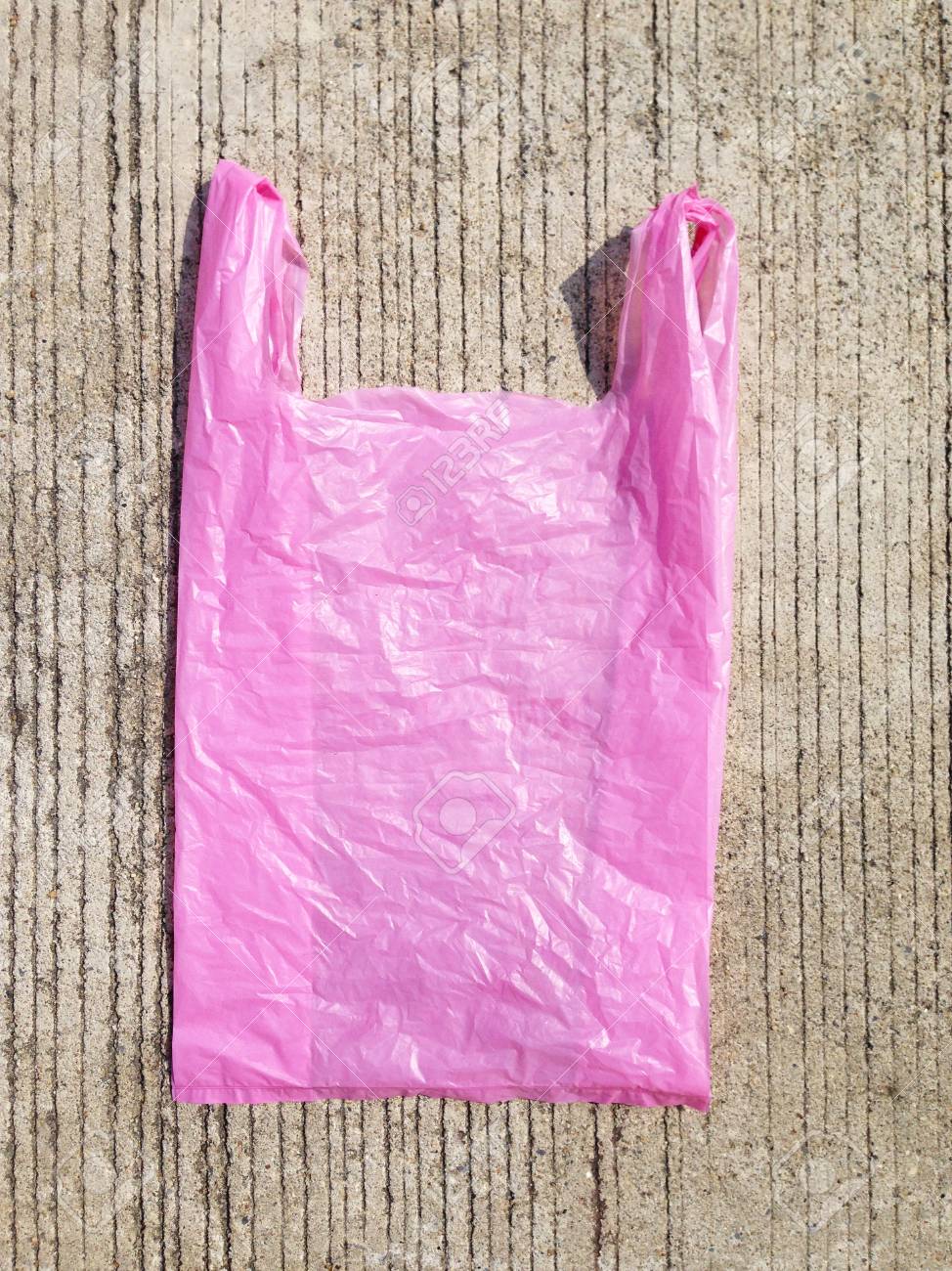 bolsa de plastico rosa