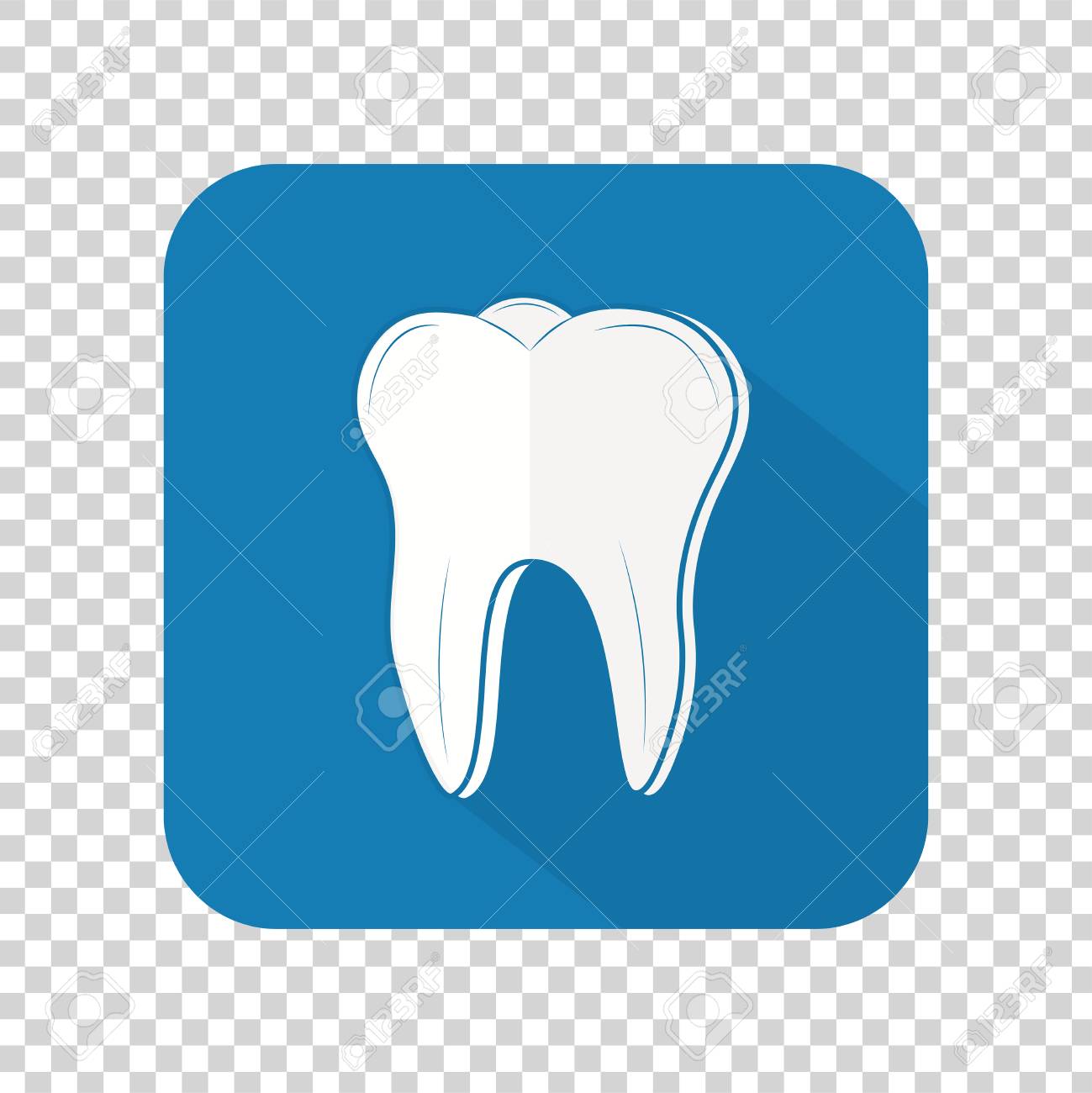 Dent Icon Isolated On Transparent Background Tooth Logotype