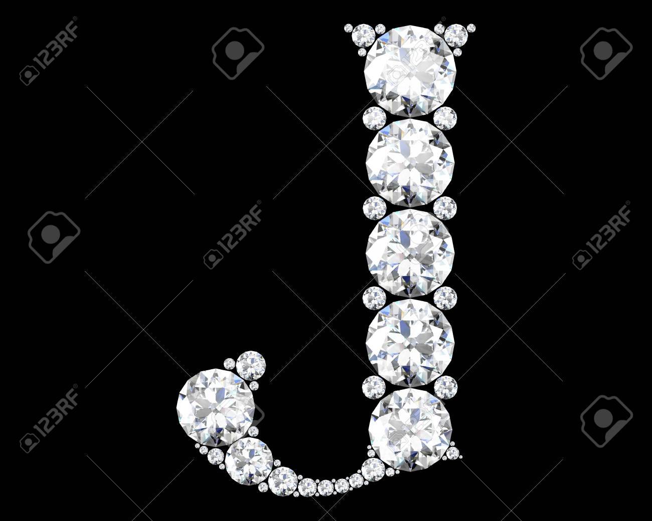 Diamond Alphabet Letters From J Stock Photo Picture And Royalty Free Image Image 75446522
