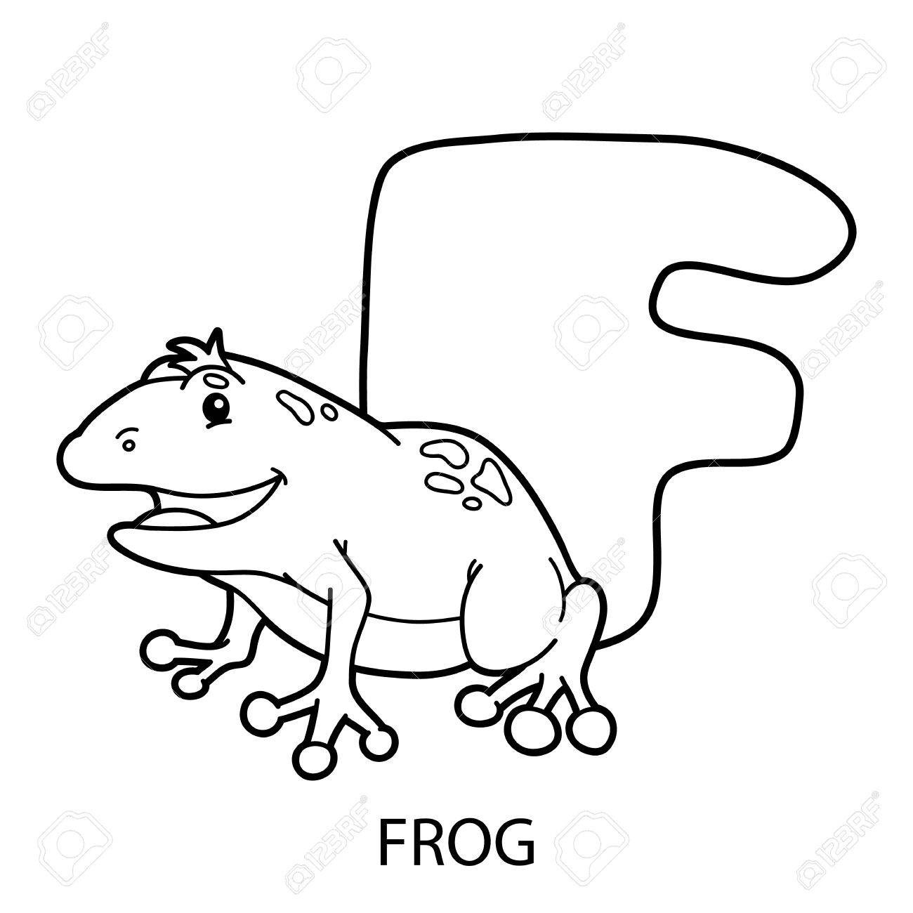 animal alphabet coloring page illustration of educational alphabet