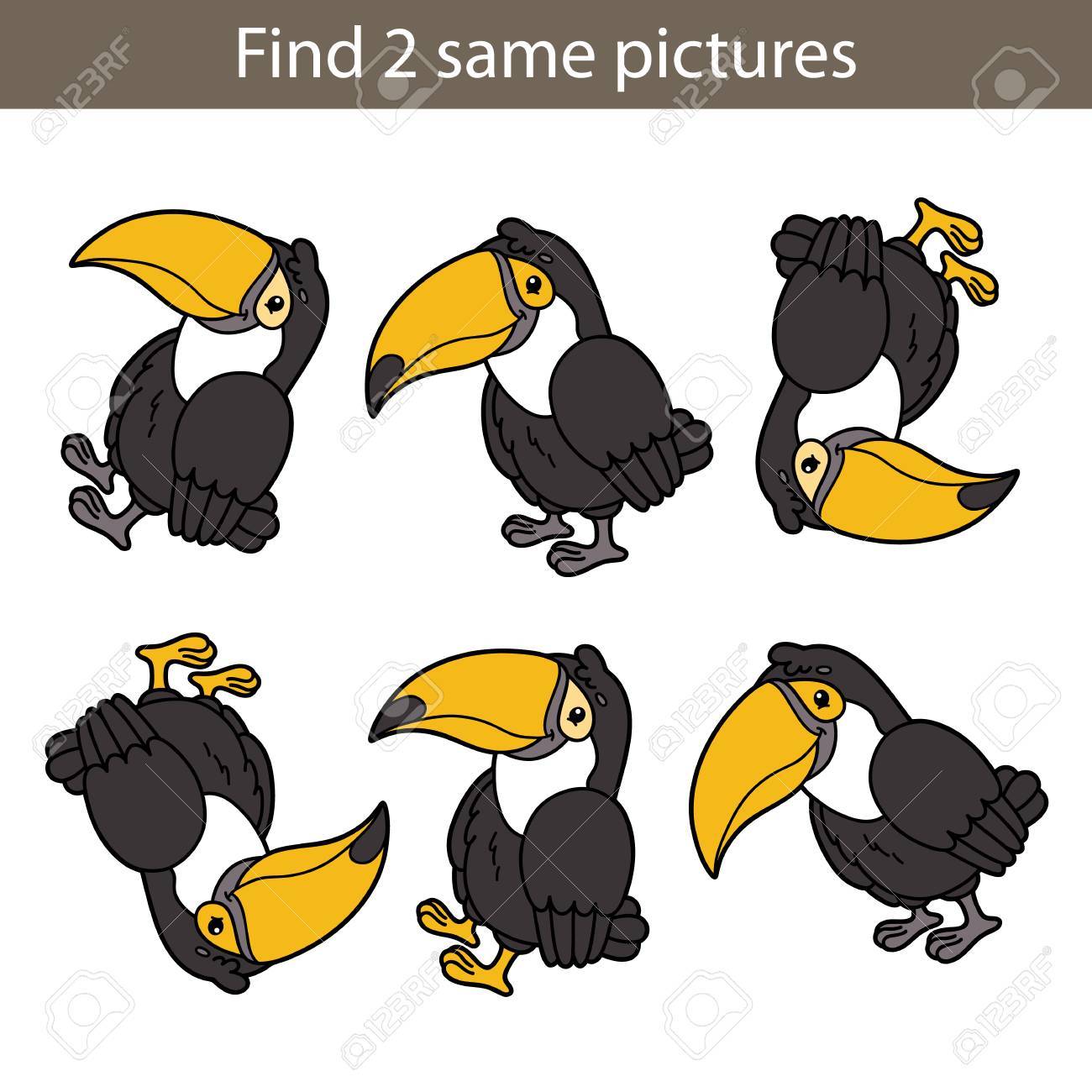 子供のベクトル イラスト パズル同じ写真幼児教育ゲーム検索のイラスト素材 ベクタ Image 7356