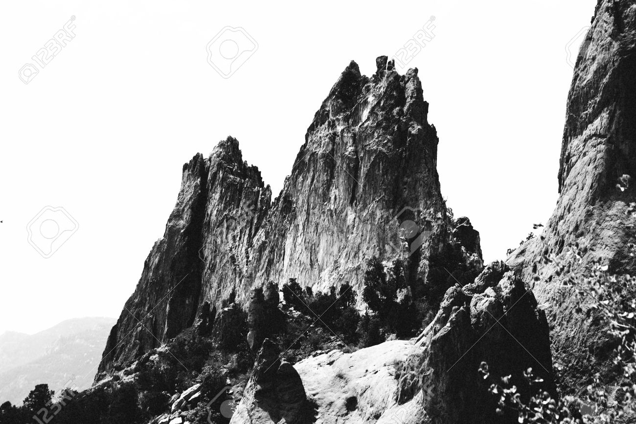 sharp jagged rock formation stock photo picture and royalty free