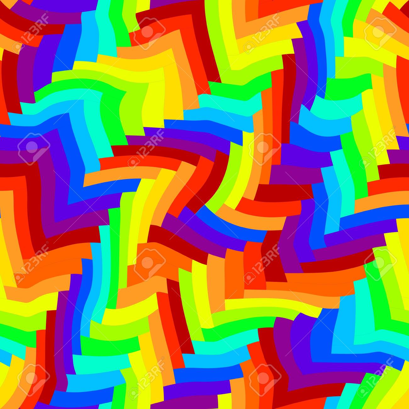 Seamless Pattern Abstract Rainbow Pattern Of Geometric Swirling Stock Photo Picture And Royalty Free Image Image 141648213
