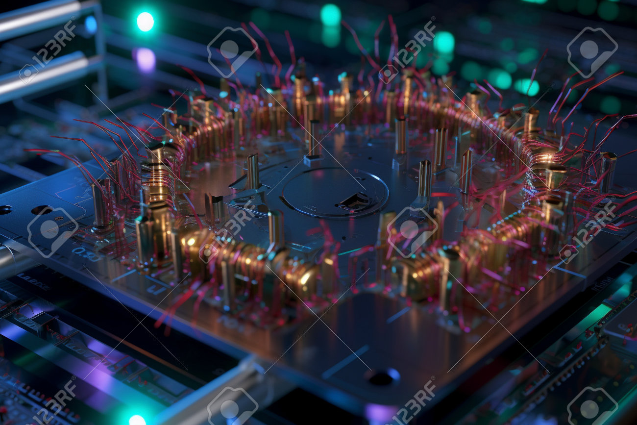 양자 컴퓨터 큐비트는 양자 우월 개념 설명 생성 AI를 달성하여 상태를 변경합니다. 로열티 무료 사진, 그림, 이미지 그리고  스톡포토그래피. Image 201975514