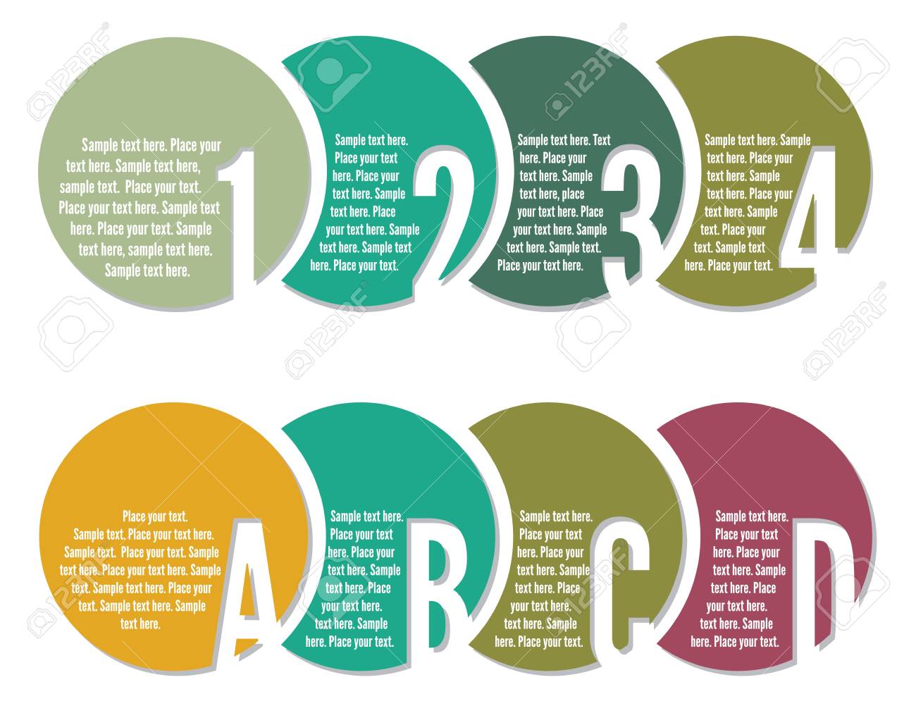 template banner numbers and letters royalty free cliparts vectors