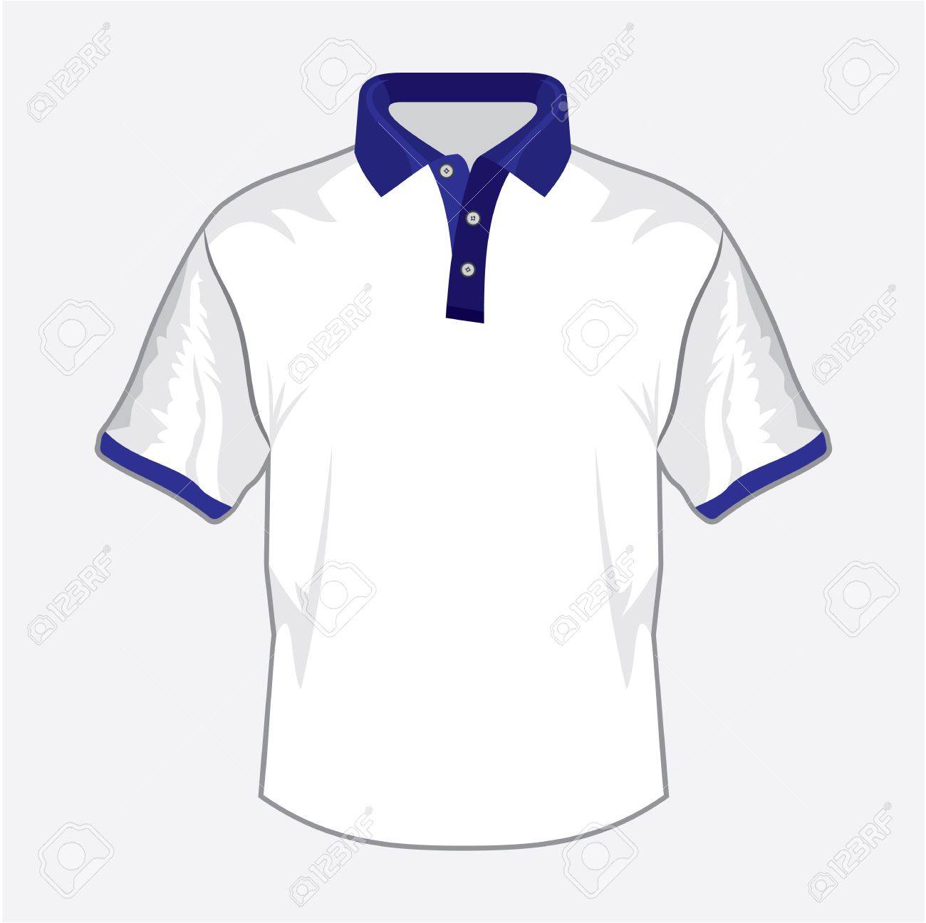 Blue collar polo shirt Clearance