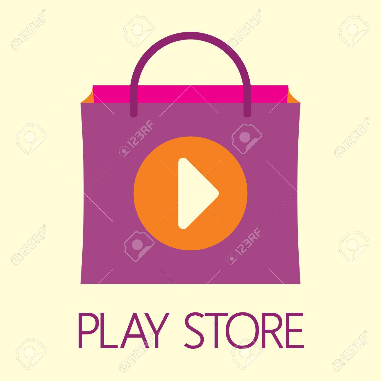Play 스토어 아이콘 로열티 무료 사진, 그림, 이미지 그리고 스톡포토그래피. Image 34063347