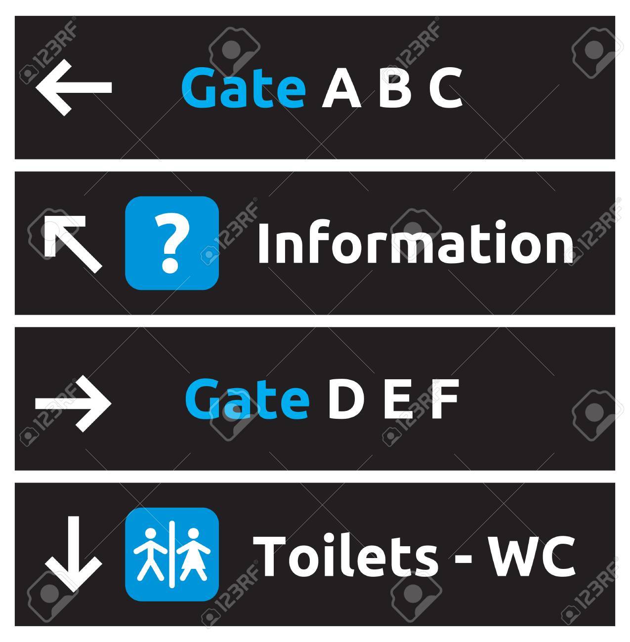 空港標識のイラスト素材 ベクタ Image