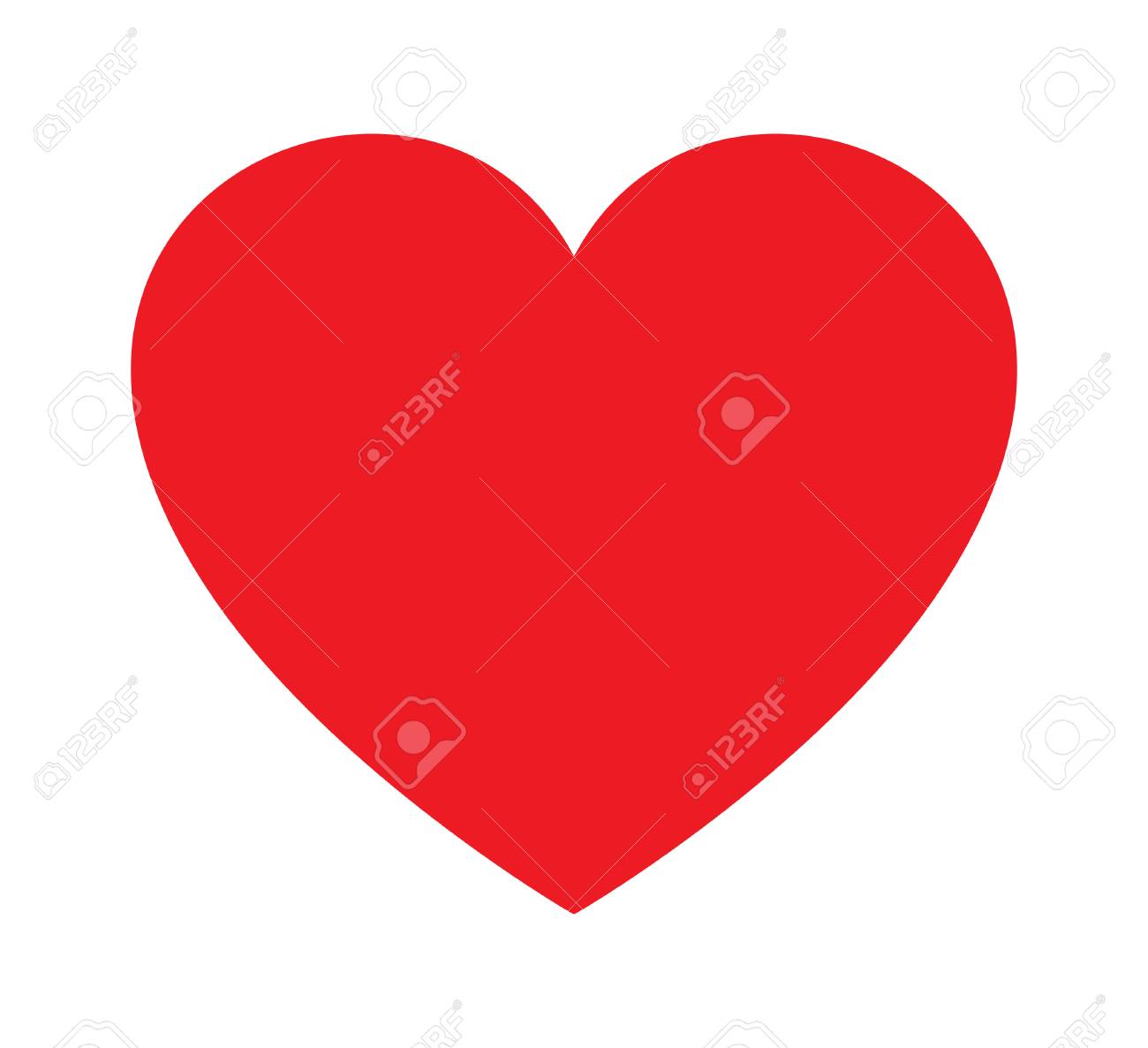 Red Heart vector icon - 77854057