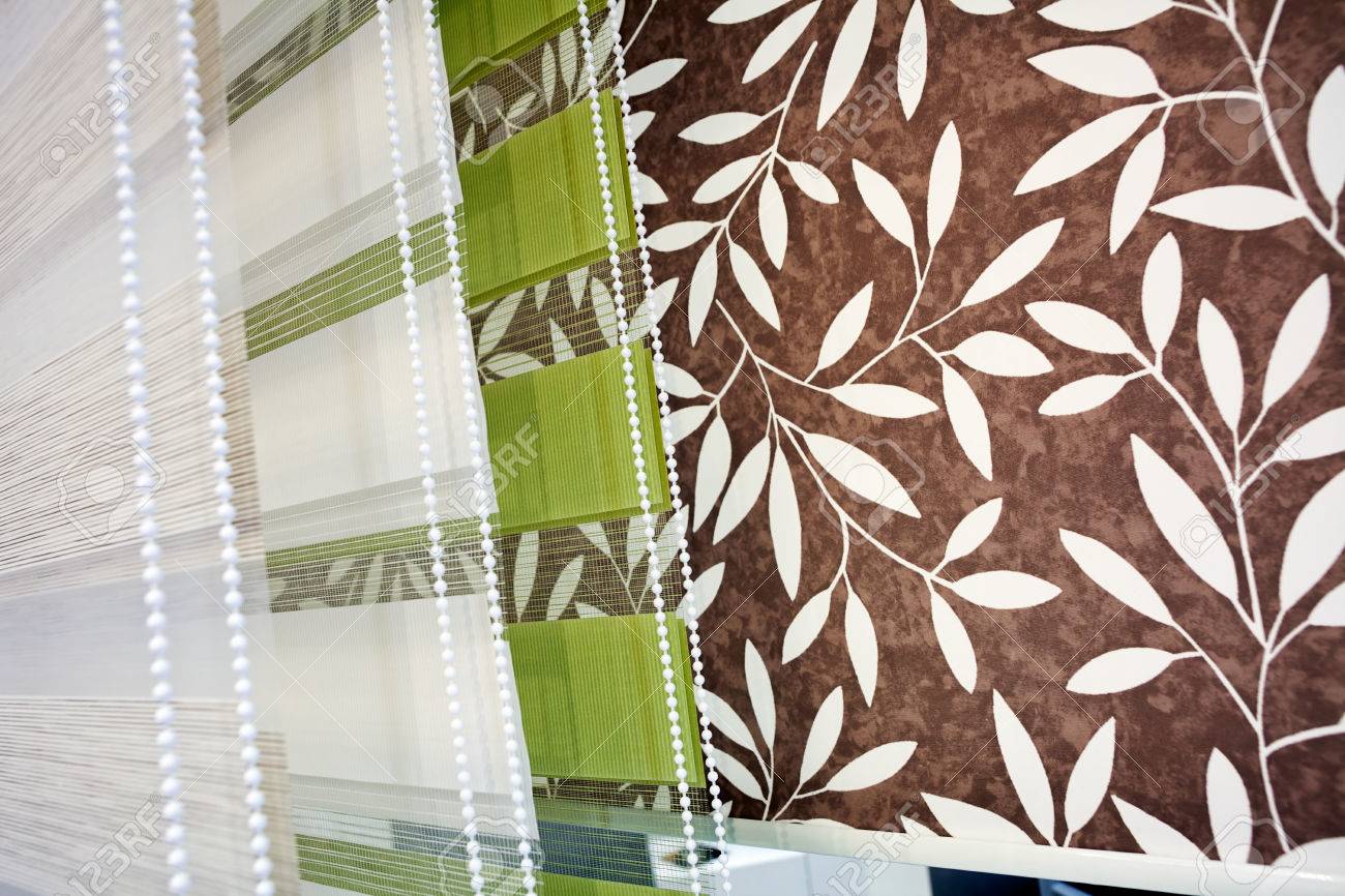 Samples Of Blinds And Curtains For The Windows With Mehanism