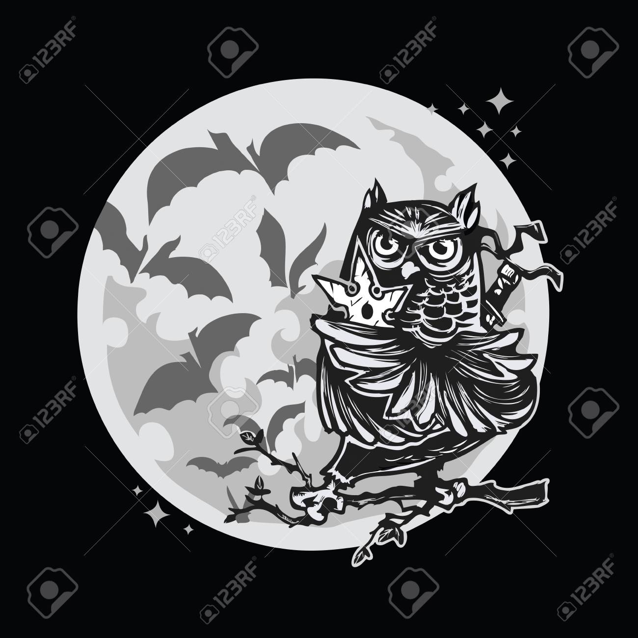 moon ninja owl black