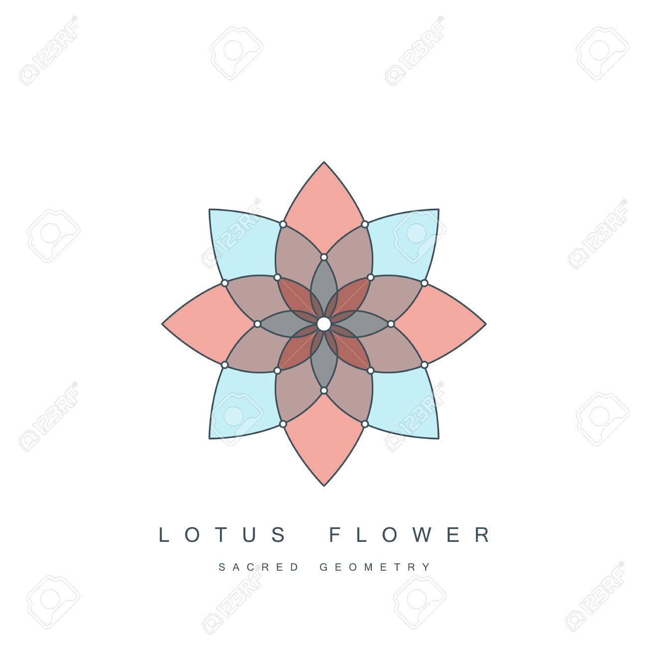 flower of life sacred geometry lotus flower mandala ornament