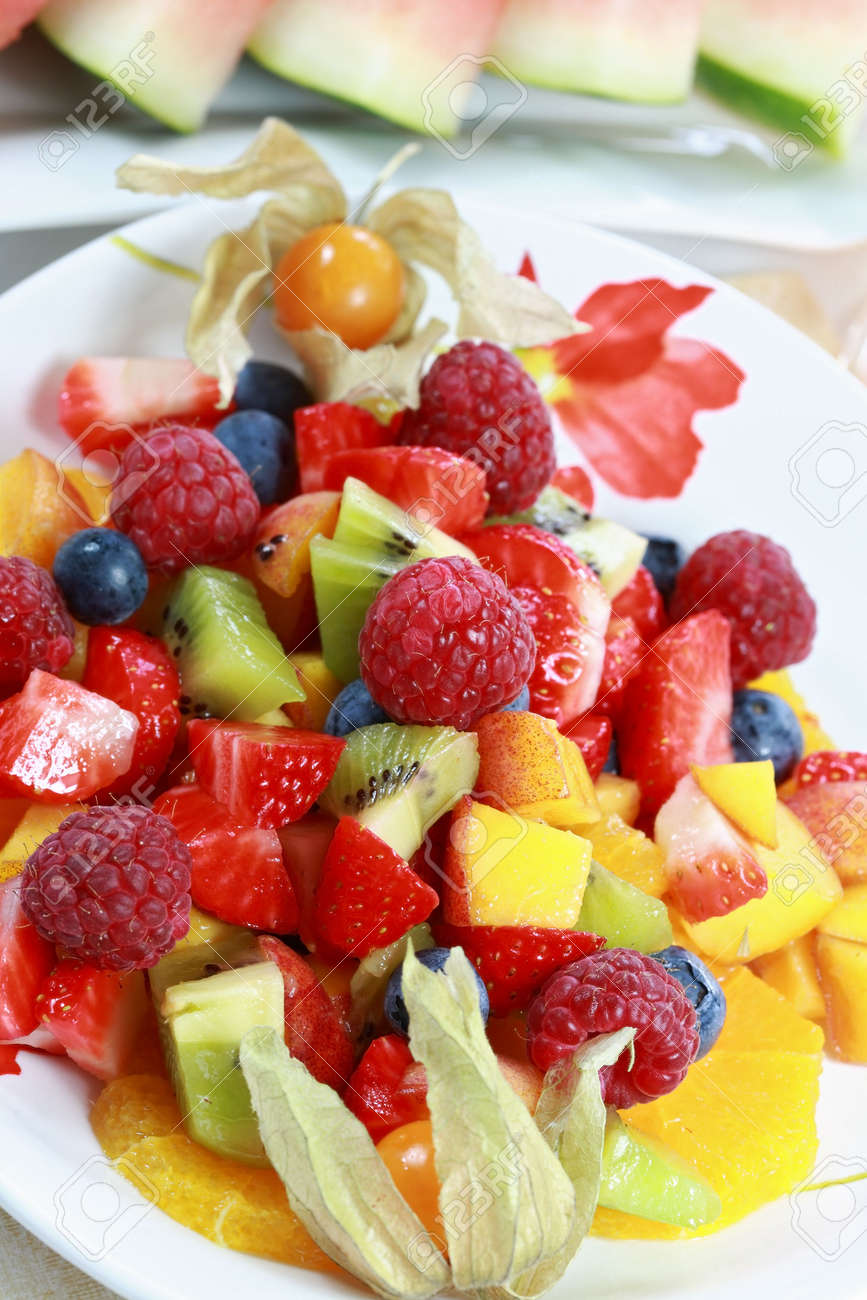 Delicious Fruit Salad With Fresh Fruits And Low Calorie Stock P O 3870606 Delicious Fruit Salad With Fresh Fruits And Low Calorie Stock P O 3870606