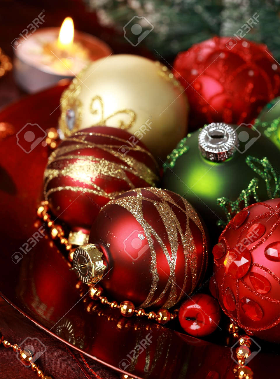 Beautiful Christmas Ornaments beautiful christmas ornaments as table decoration stock photo Beautiful Christmas Ornaments beautiful christmas ornaments as table decoration stock photo