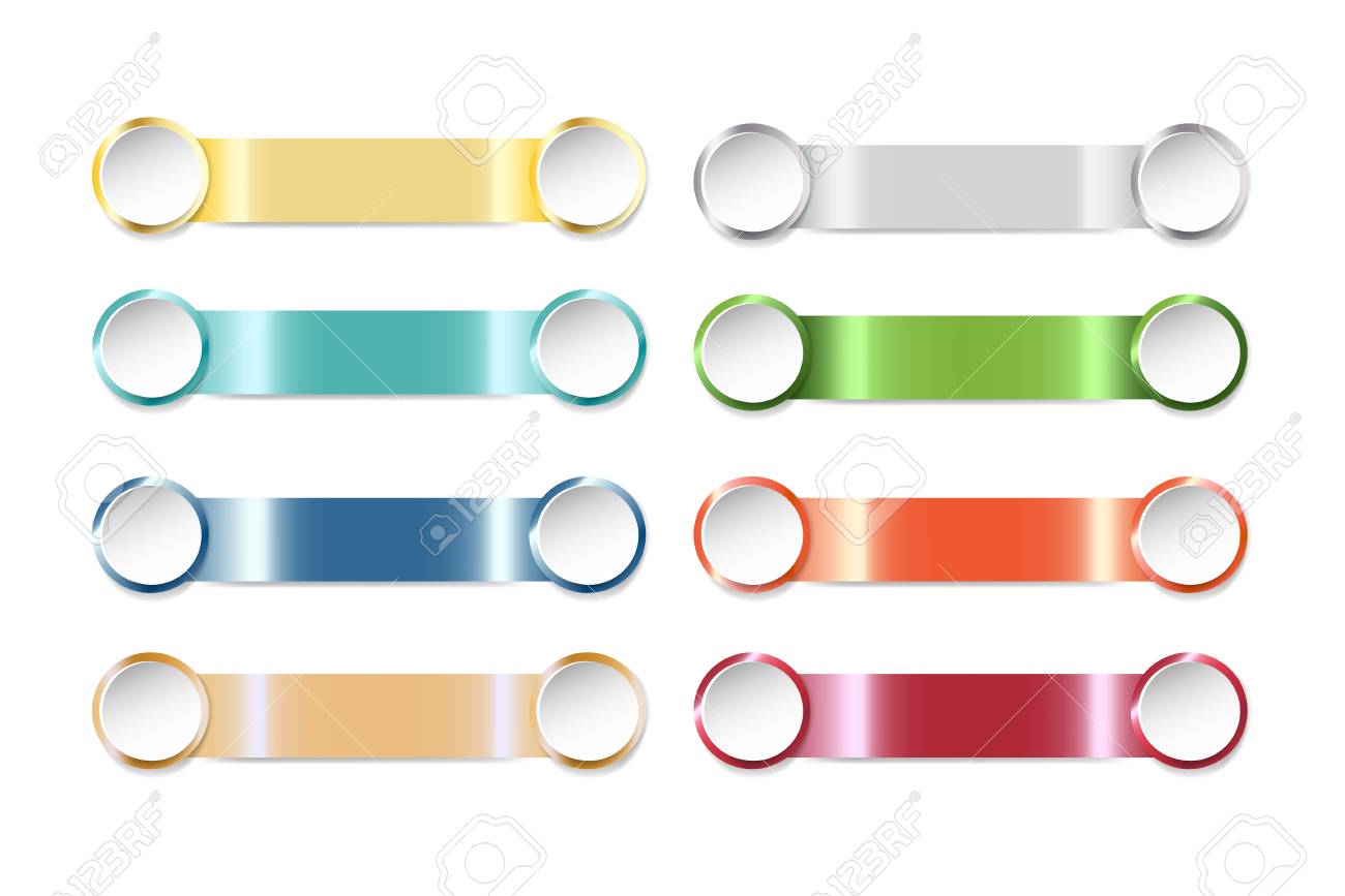 modern infographic template as a colorful steel strips with blank