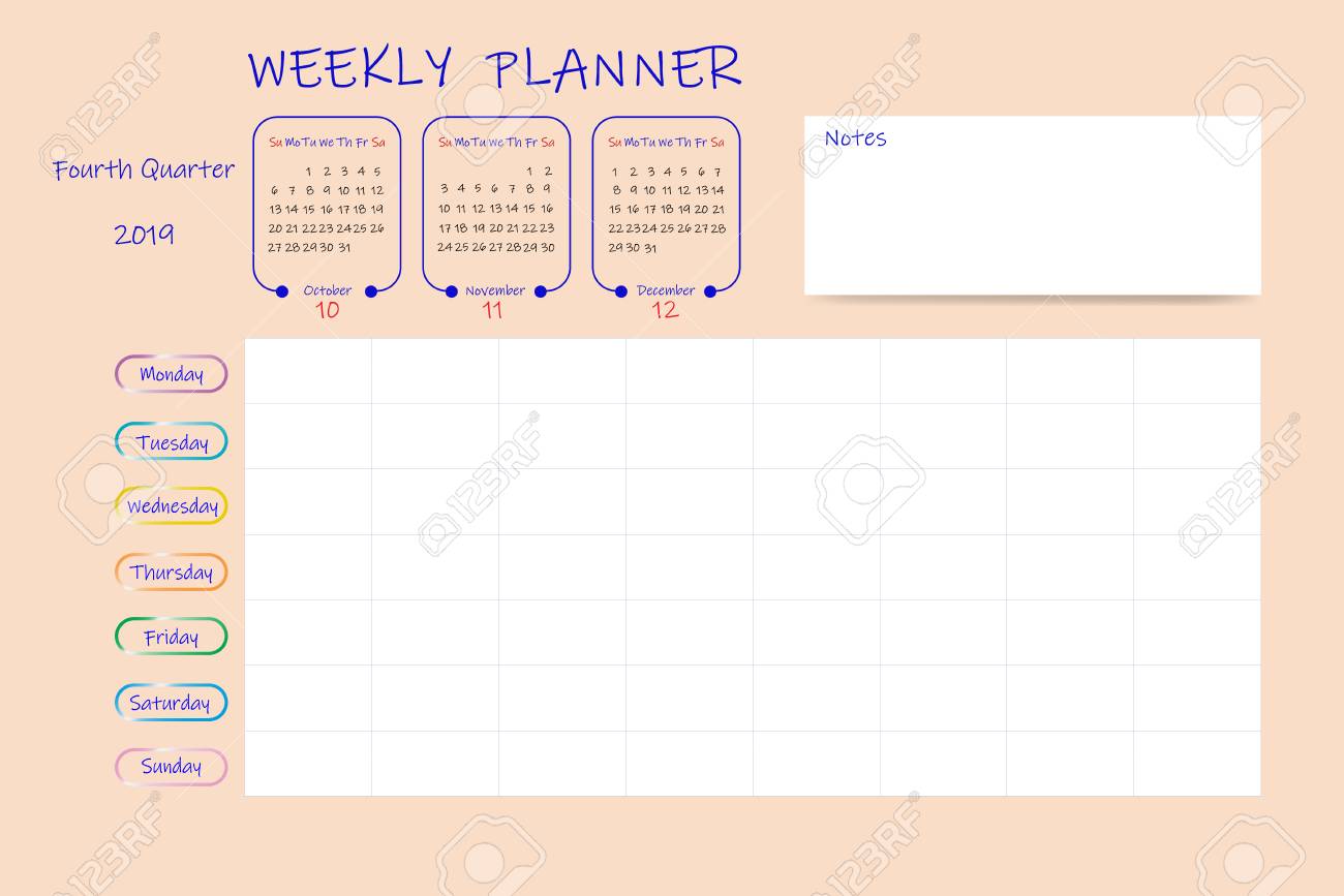 Blank Schedule Chart