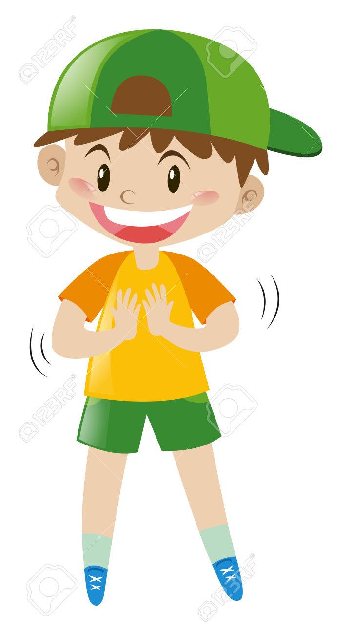 笑顔のイラスト男の子 のイラスト素材 ベクタ Image