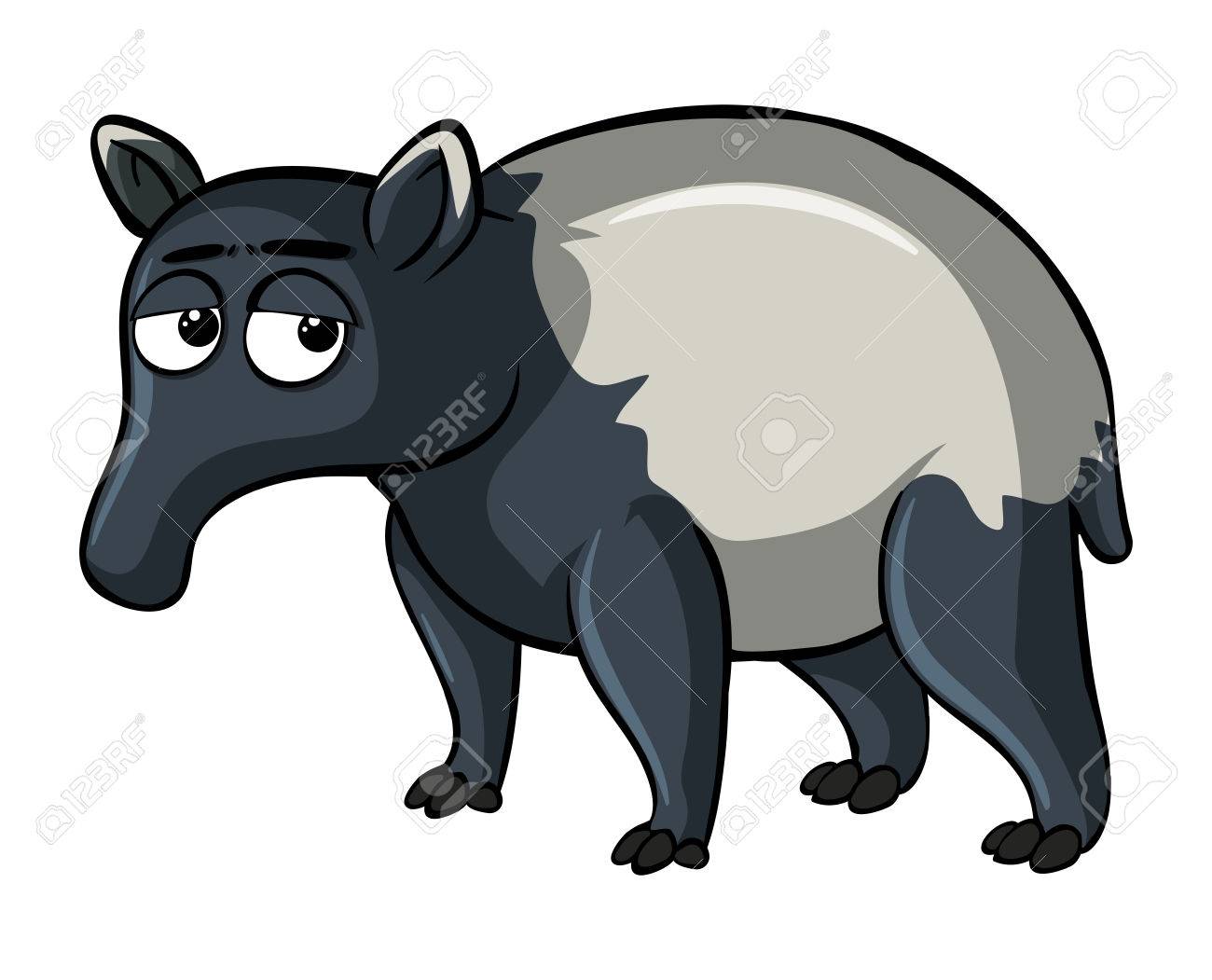 眠そうな目のイラストがアリクイ のイラスト素材 ベクタ Image