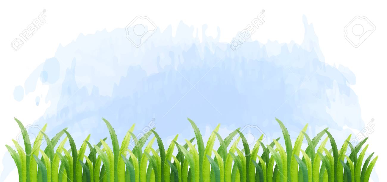 Background Template With Green Grass Illustration Royalty Free Cliparts Vectors And Stock Illustration Image