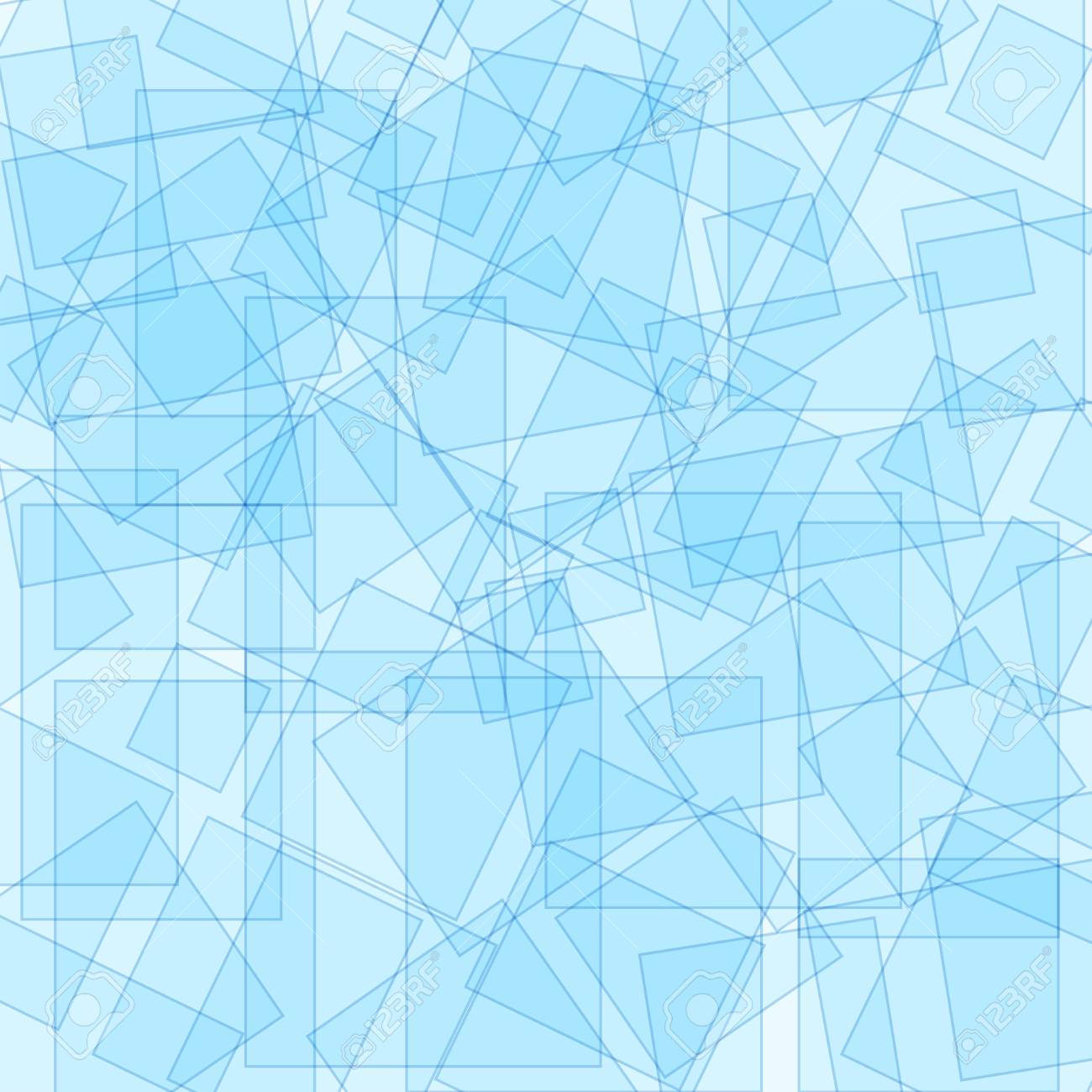 青のイラストで正方形の形状を持つ背景デザイン のイラスト素材 ベクタ Image