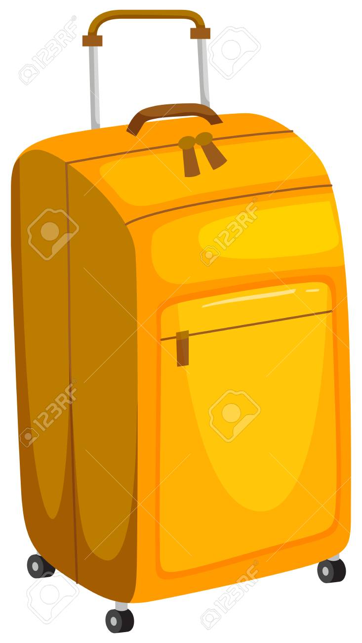 yellow suitcase