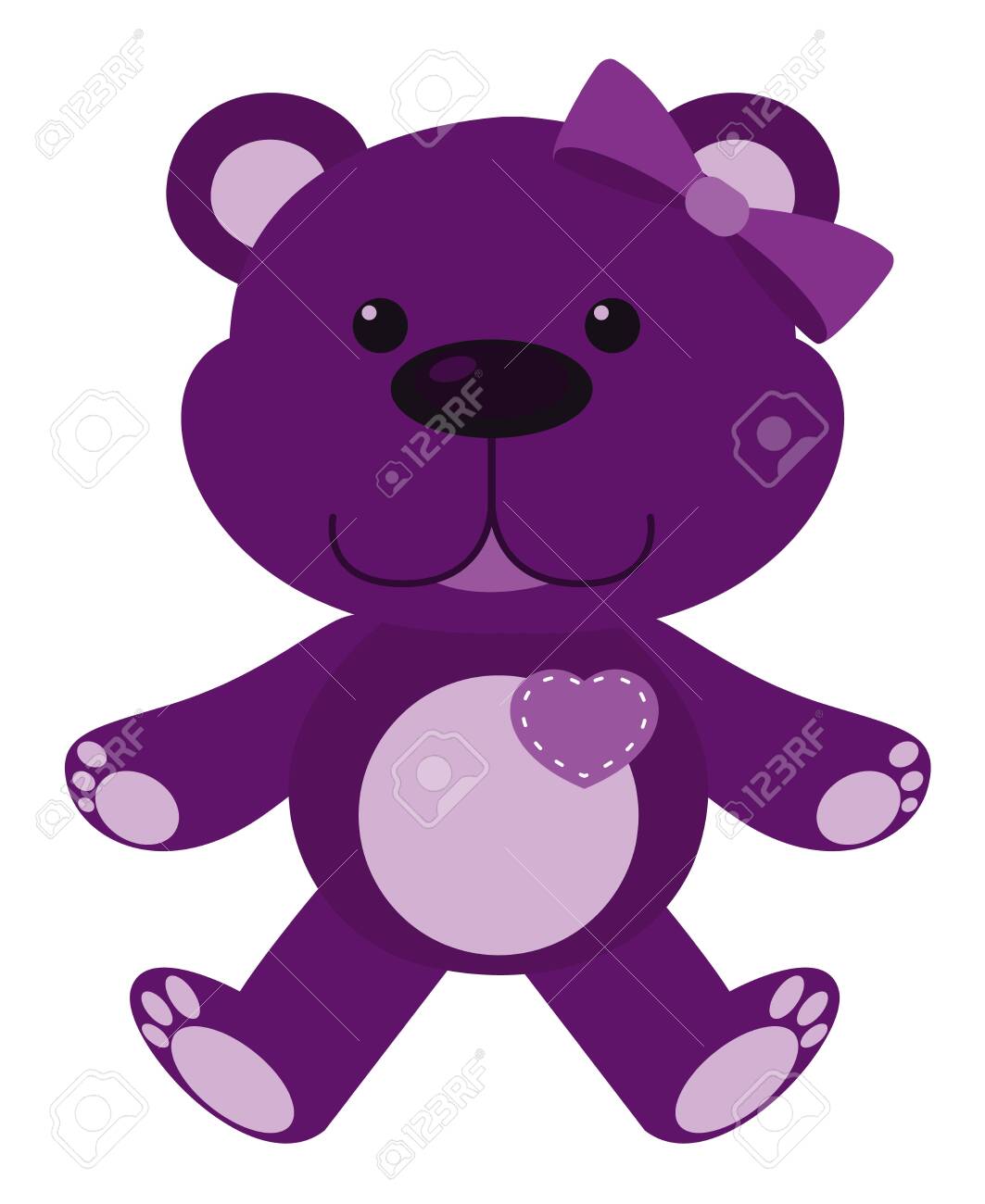 teddy bear violet color