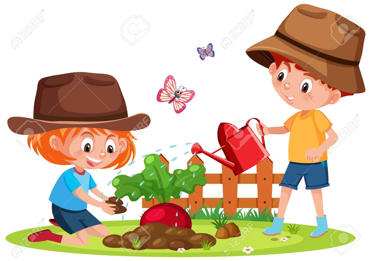 Art de la plantation de jardin pour les enfants
