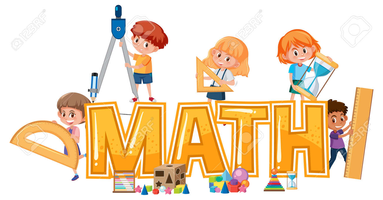 Math Icon With Kids And Math Tools Illustration Royalty Free SVG, Cliparts,  Vectors, and Stock Illustration. Image 178505832., image size:1300x680