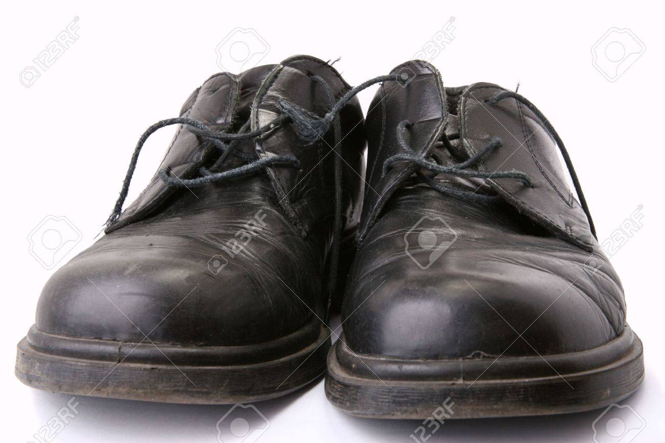 black leather shoes rubber sole