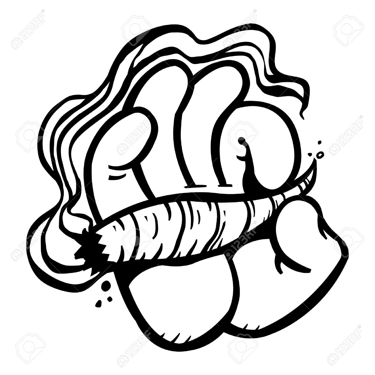 cartoon hand holding marijuana weed leaf pot joint stock vector 49650671