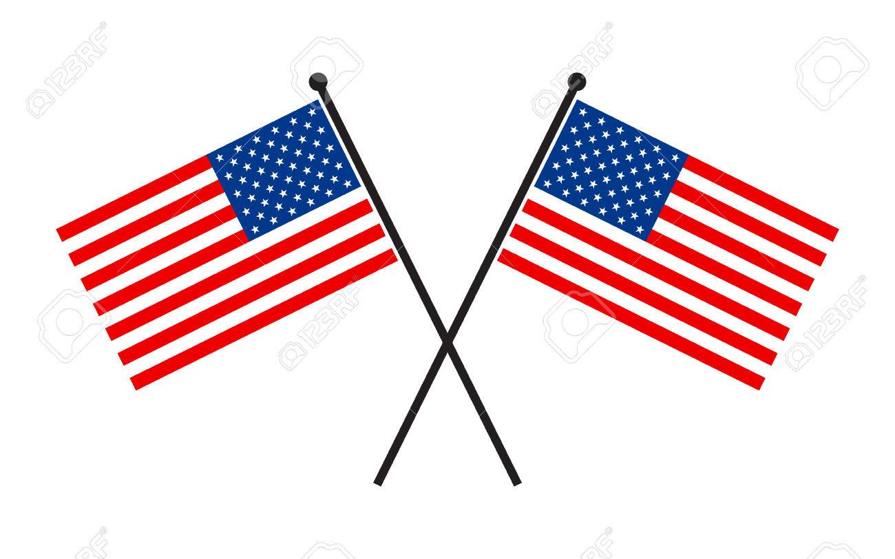 American Flag Vector Icon Royalty Free Cliparts Vectors And