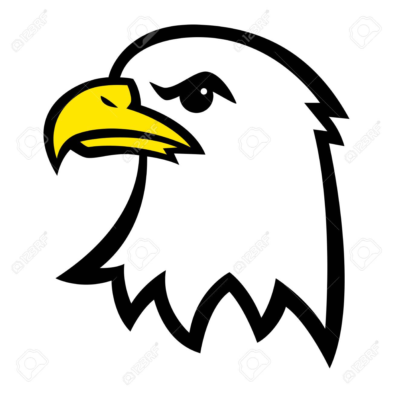 Eagle Head Royalty Free SVG, Cliparts, Vectors, and Stock Illustration.  Image 51883555., image size:1300x1300