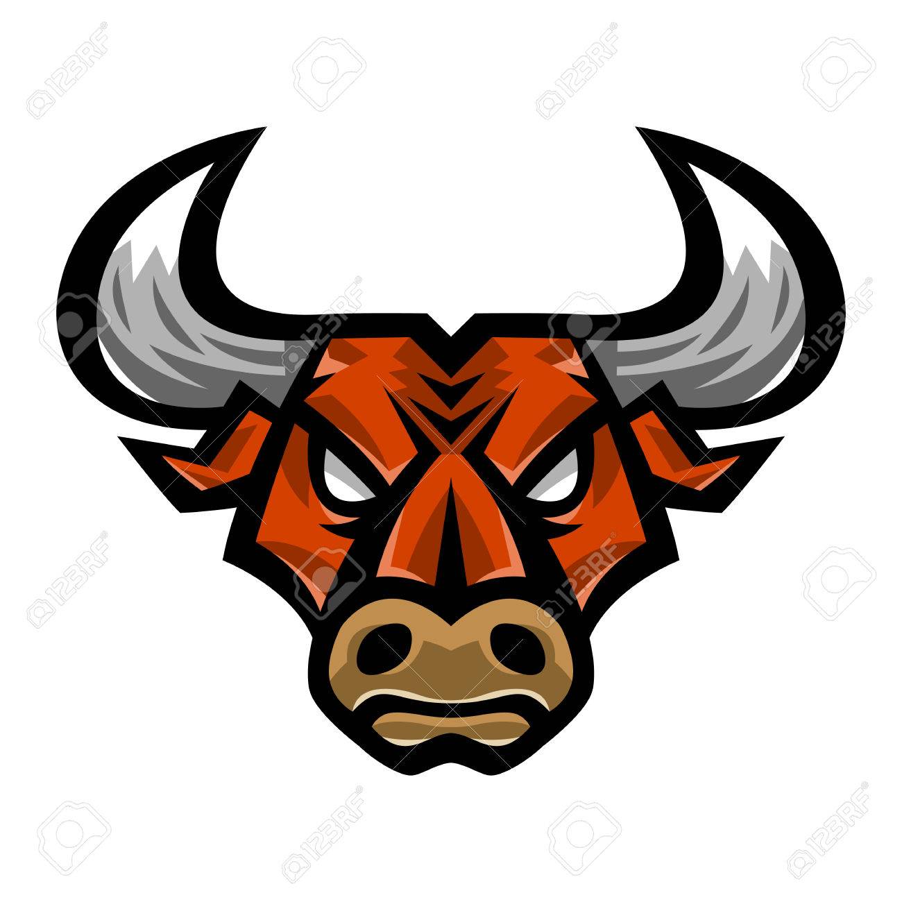 怒っている雄牛ベクトル アイコン のイラスト素材 ベクタ Image