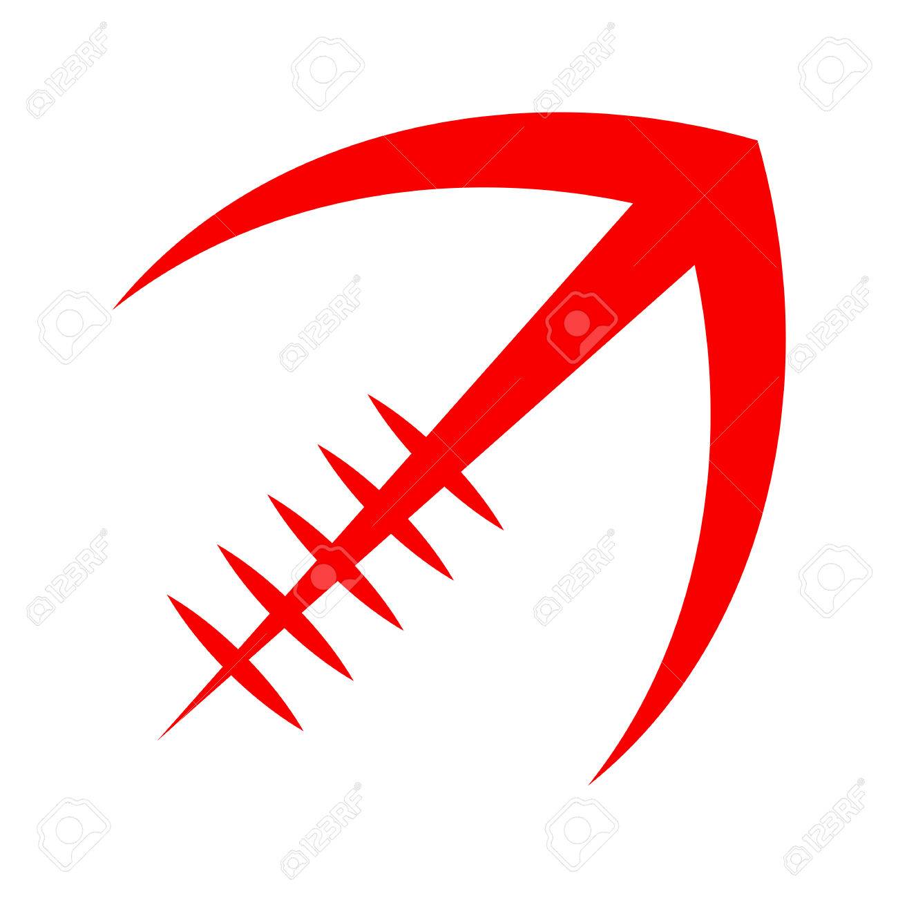 Stylized American Football logo vector icon - 62039958 Stylized American Football logo vector icon - 62039958