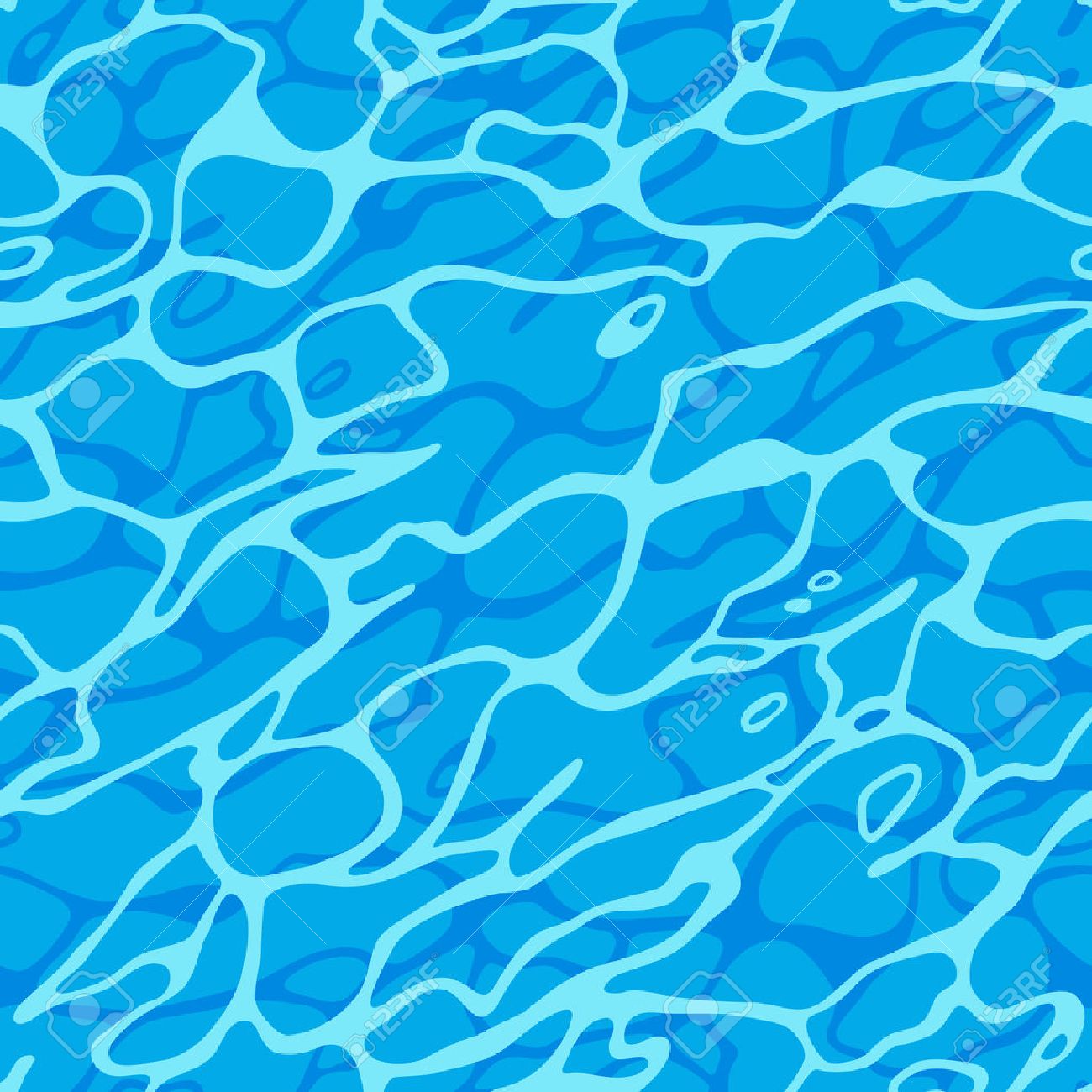 Azure Shining Water Surface Seamless Pattern. Vector Sea Ripple. Abstract  Blue Waves Background. Royalty Free SVG, Cliparts, Vectors, and Stock  Illustration. Image 44501749., image size:1300x1300