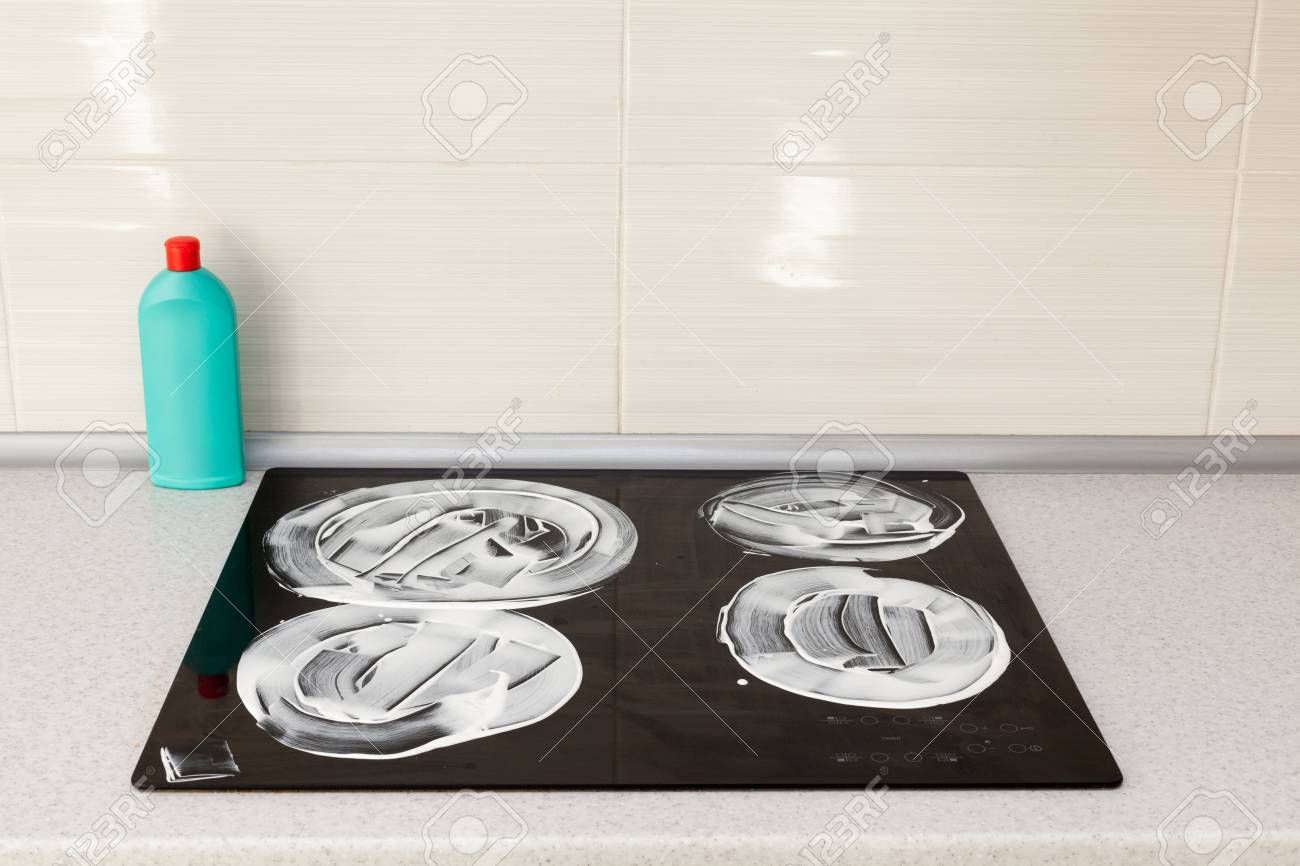 The Surface Of The Induction Stove Is Covered With A Detergent