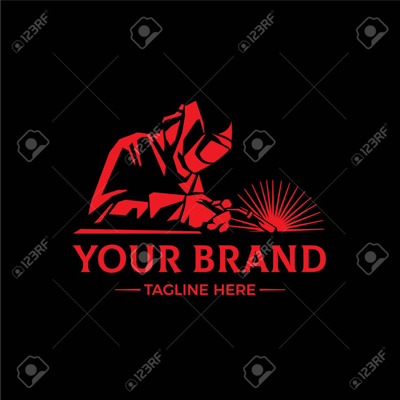 Welding Logo Welding Company Logo Design Silhouette Of Welder Working Royalty Free Cliparts Vectors And Stock Illustration Image 147151617