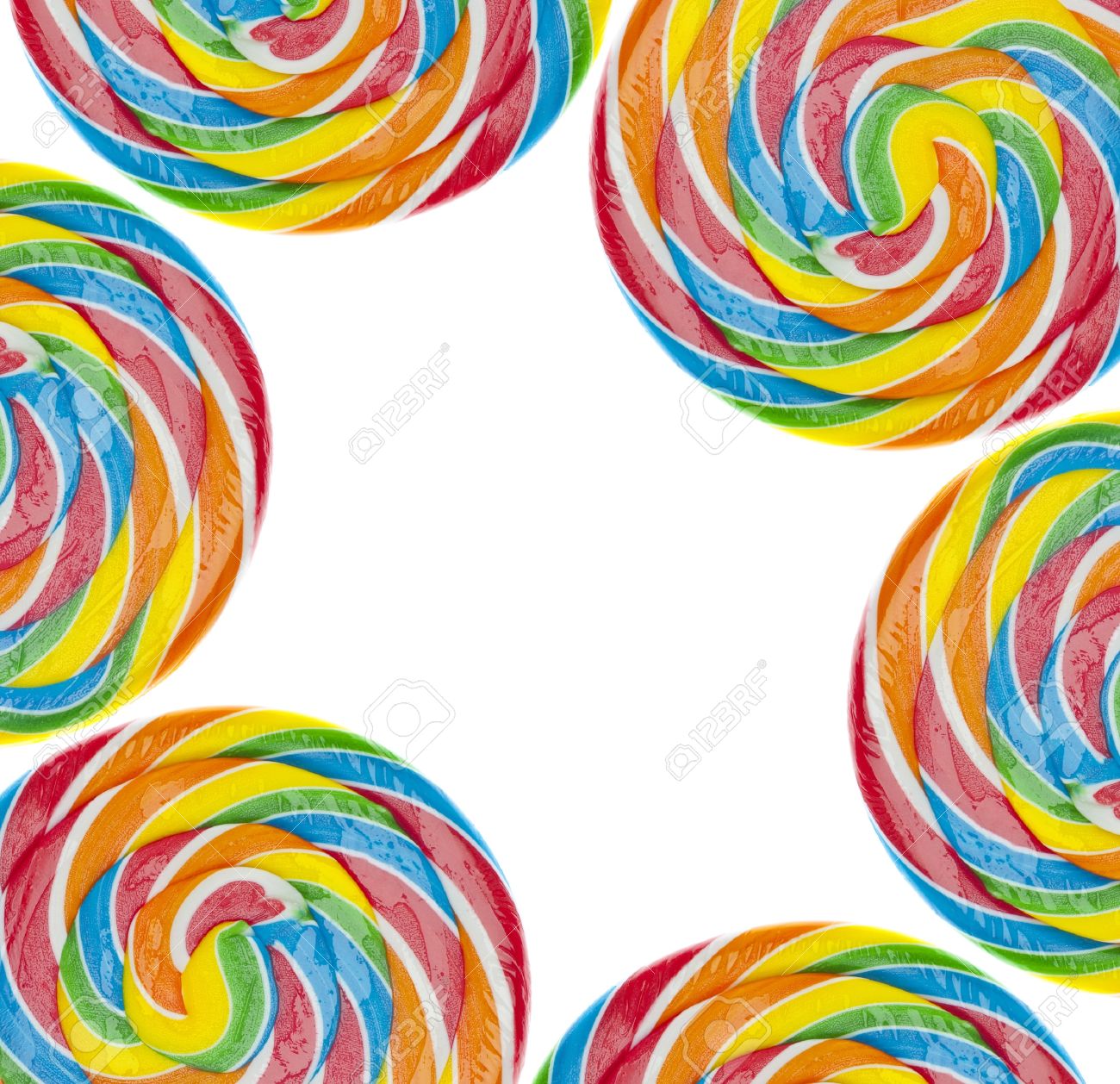 rainbow lollipop background on