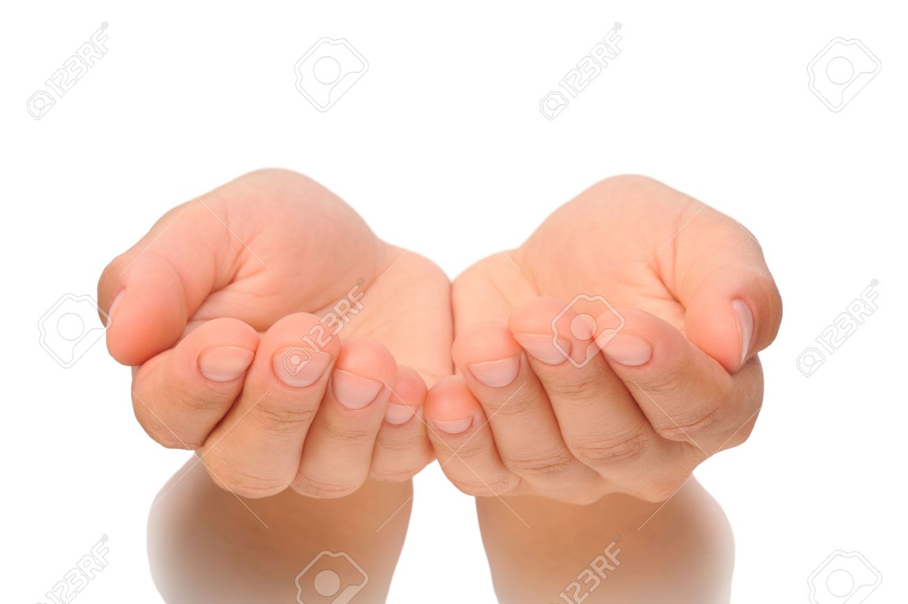 Beautiful cupped hands of young woman - 17053785 Beautiful cupped hands of young woman - 17053785