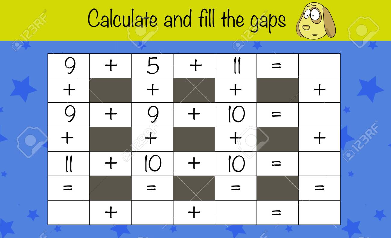 Math Puzzle Game Children Education Game Iq Test Brain Training Stock Illustration - Download Image Now - iStock