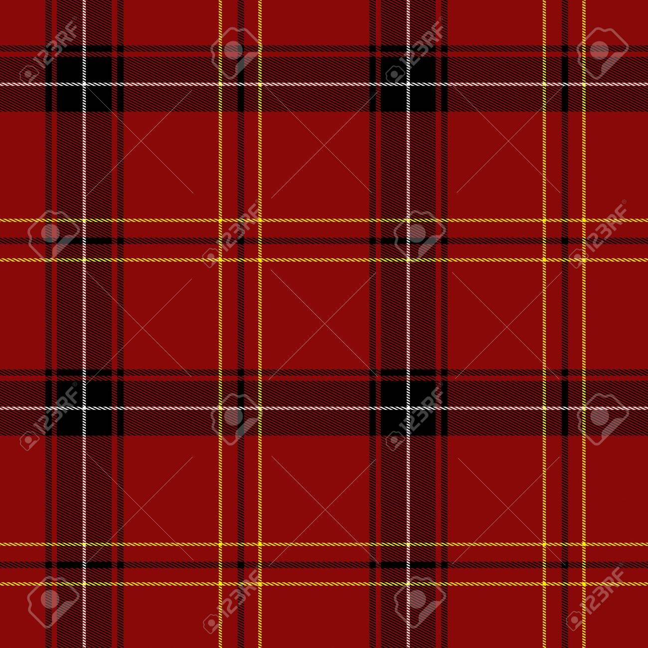 Red Tartan Seamless Pattern (red, black, white and yellow) - 5801207 Red Tartan Seamless Pattern (red, black, white and yellow) - 5801207