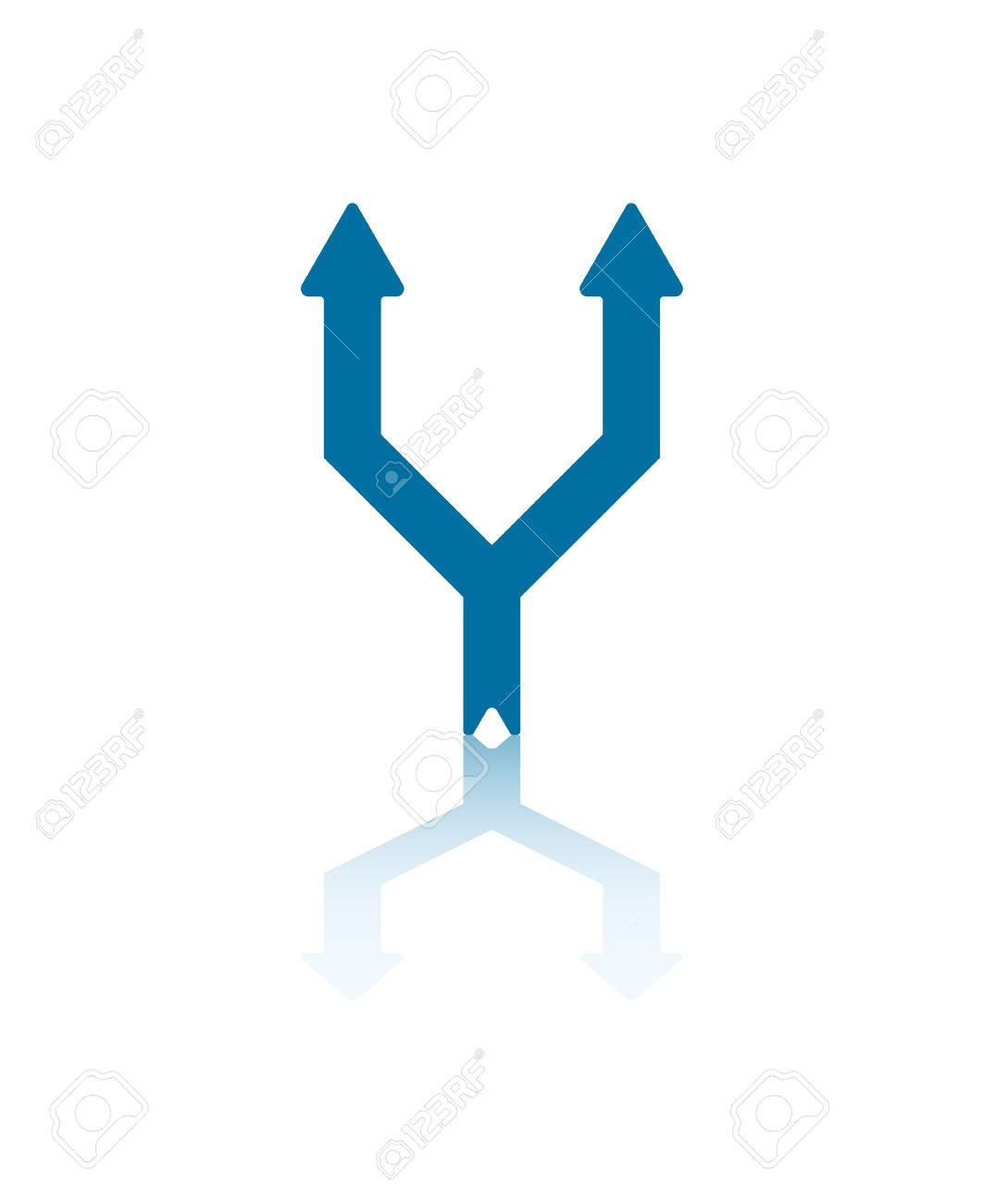 Dos Flechas Azules Splitting De Común Flecha Con Reflexiones Sobre El Plano Inferior Ilustraciones Svg, Vectoriales, Clip Art Vectorizado Libre De Derechos. Image 26551945. Dos Flechas Azules Splitting De Común Flecha Con Reflexiones Sobre El Plano Inferior Ilustraciones Svg, Vectoriales, Clip Art Vectorizado Libre De Derechos. Image 26551945.