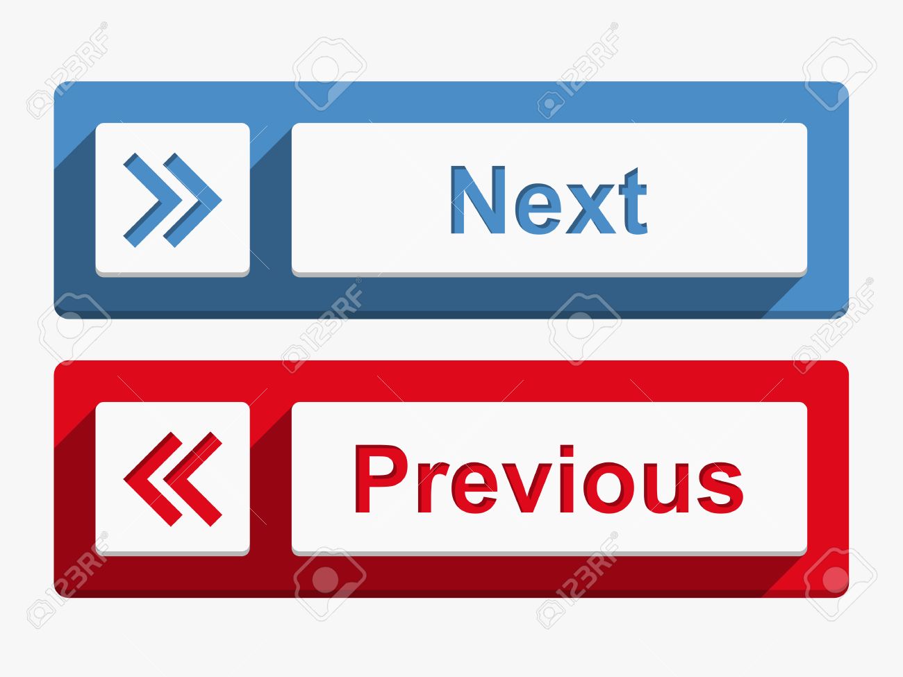 next and previous buttons flat design royalty free cliparts buttons flat design